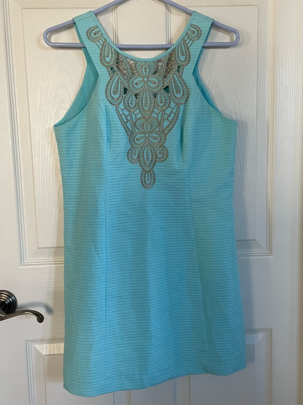 Lilly Pulitzer Baby Blue Sleeveless Midi Dress size 6